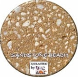 Concrete with a sand blasted finish